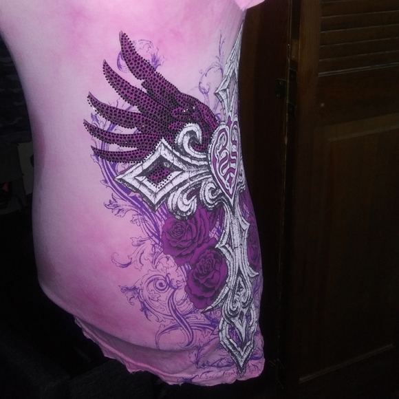 Sinful bling t-shirt, szXL, EUC - Picture 5 of 6